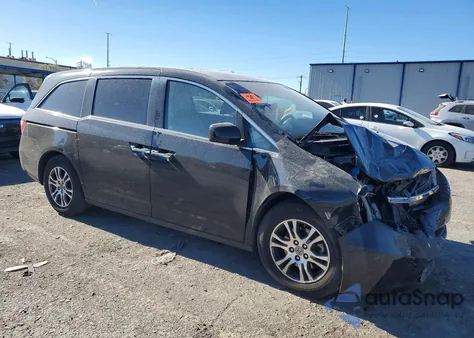 2012 Honda Odyssey Exl из США, поврежденный, VIN 5FNRL5H60CB003698